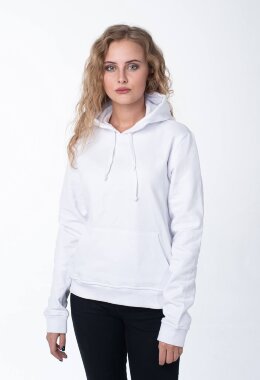 Белое женское худи